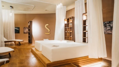 Relaxation room in La Senda, the wellness and spa area of the Peaks Place Hotel Laax