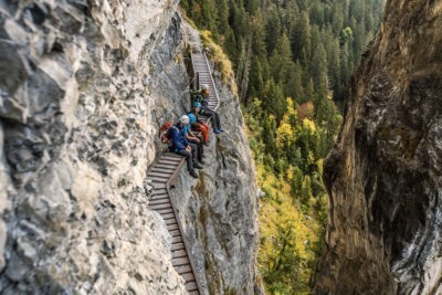 Klettersteig Pinut in der Region Flims Laax Falera