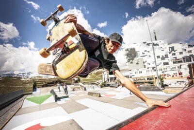 Im Sommer einen Freestyle Skatepark in der Region Flims Laax Falera besuchen